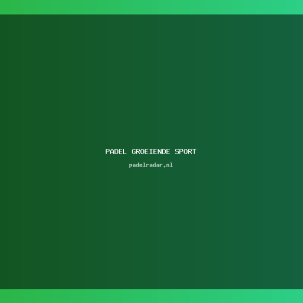 Waarom padel de snelst groeiende sport&hellip;