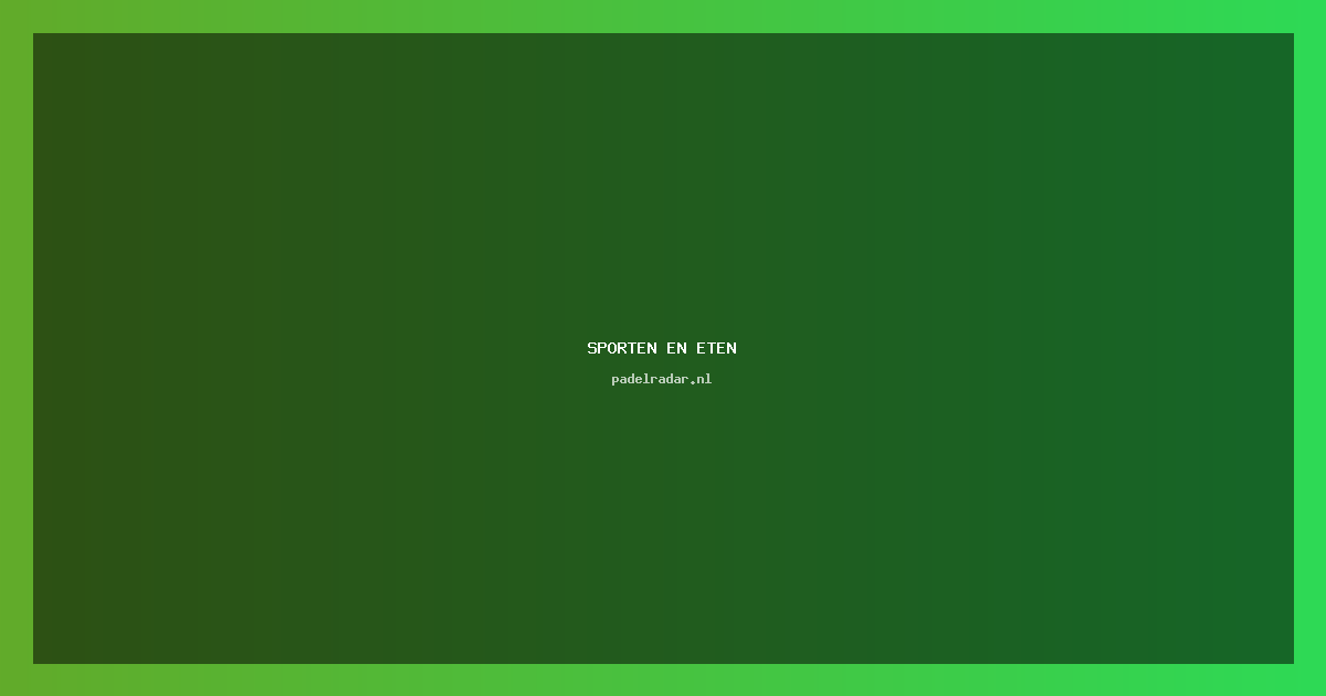 Sporten en eten: Hoe vaak moet je eten tijdens het sporten?