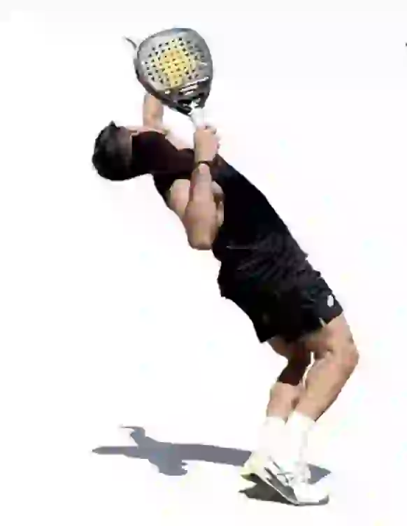 Padel kicksmash techniek in actie