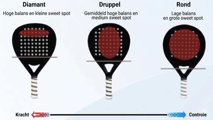 Padelracket types